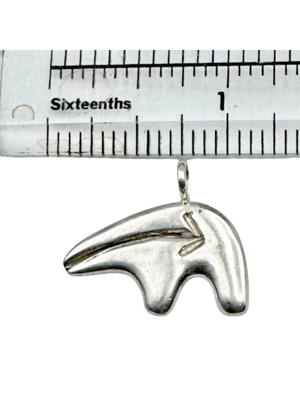 Native American Bear Fetish Pendant Sterling Silver Larry Begay Navajo Vintage - Picture 4 of 7